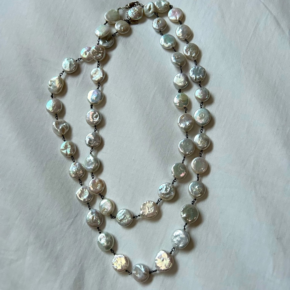 Coin Pearl Necklace